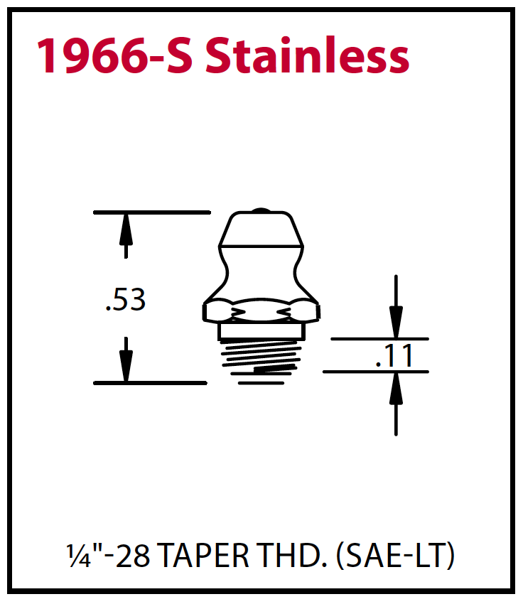 1966-S Non-Corrosive Fitting