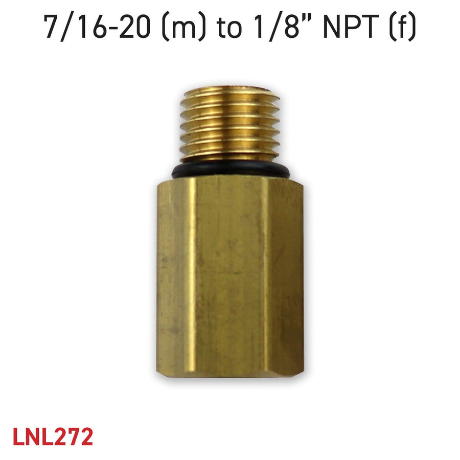 Adapter 7/16-20 (m) to 1/8” NPT (f)