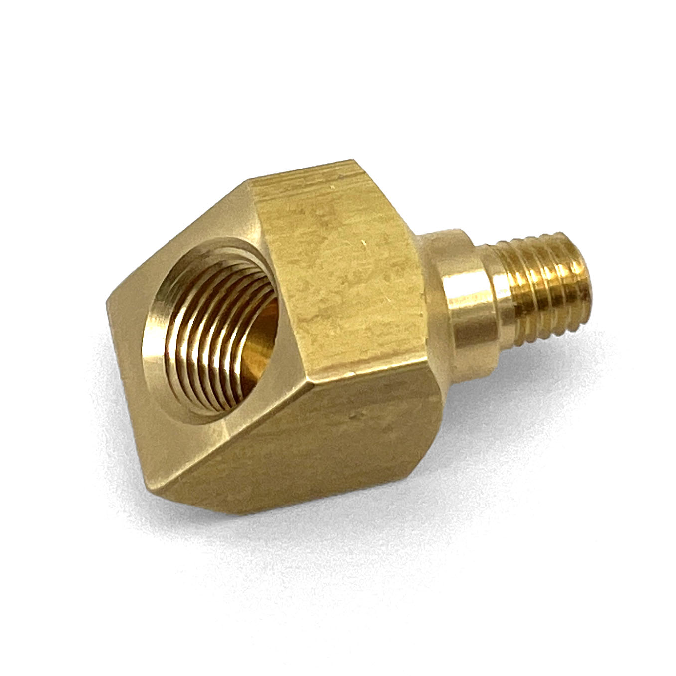 1 4 28 Taper m X 1 8 NPT f 45 Degree LockNLube 1-4-28-taper-m-x-1-8-npt-f-45-degree-locknlube
