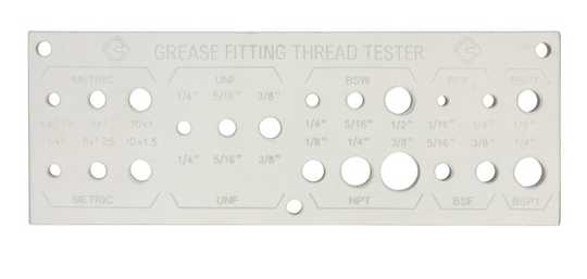 How to Use a Grease Fitting Thread Tester