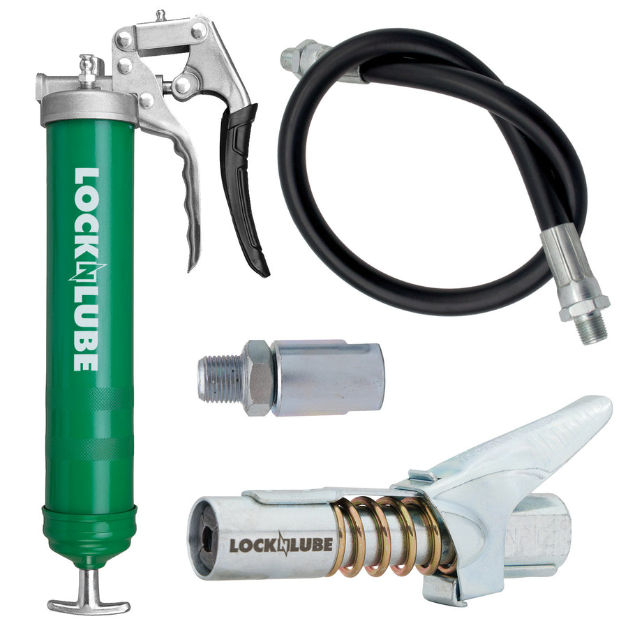 LockNLube Heavy-Duty Pistol Grip Grease Gun