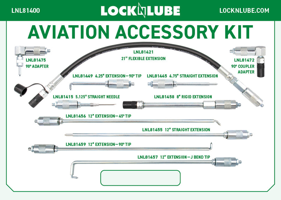 LockNLube Aviation Greasing Accessory Kit