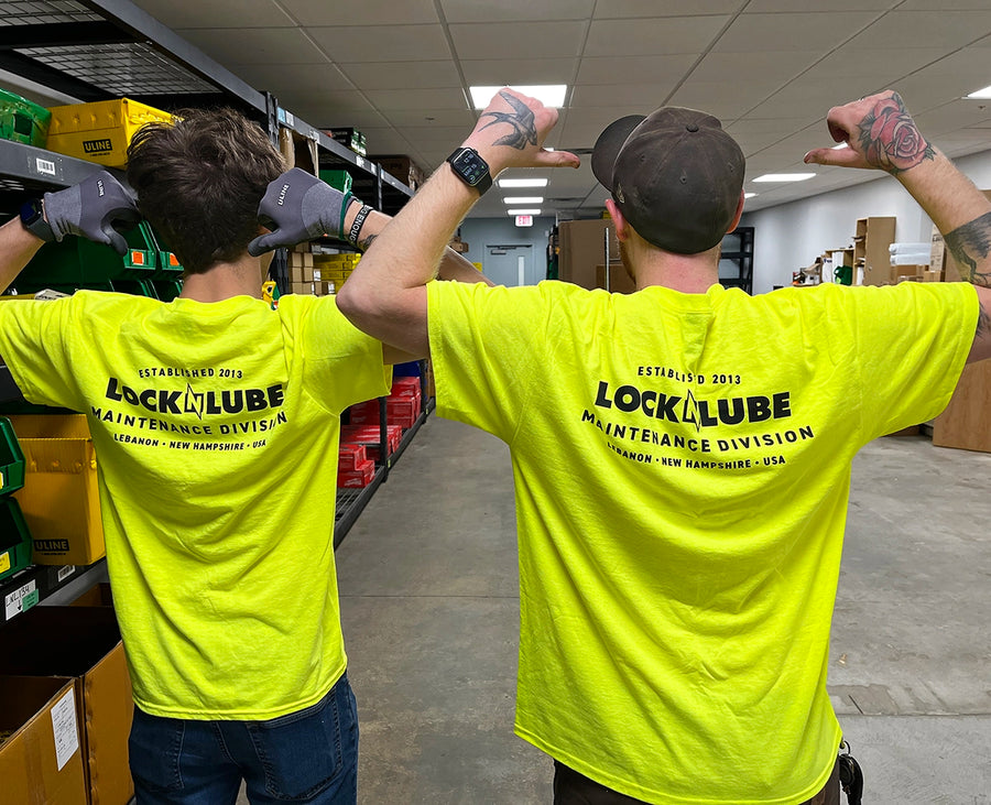 "LockNLube Maintenance Team" Pocket Tshirt
