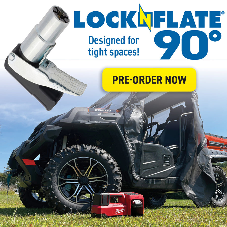 LockNFlate® 90-Degree Air Chuck