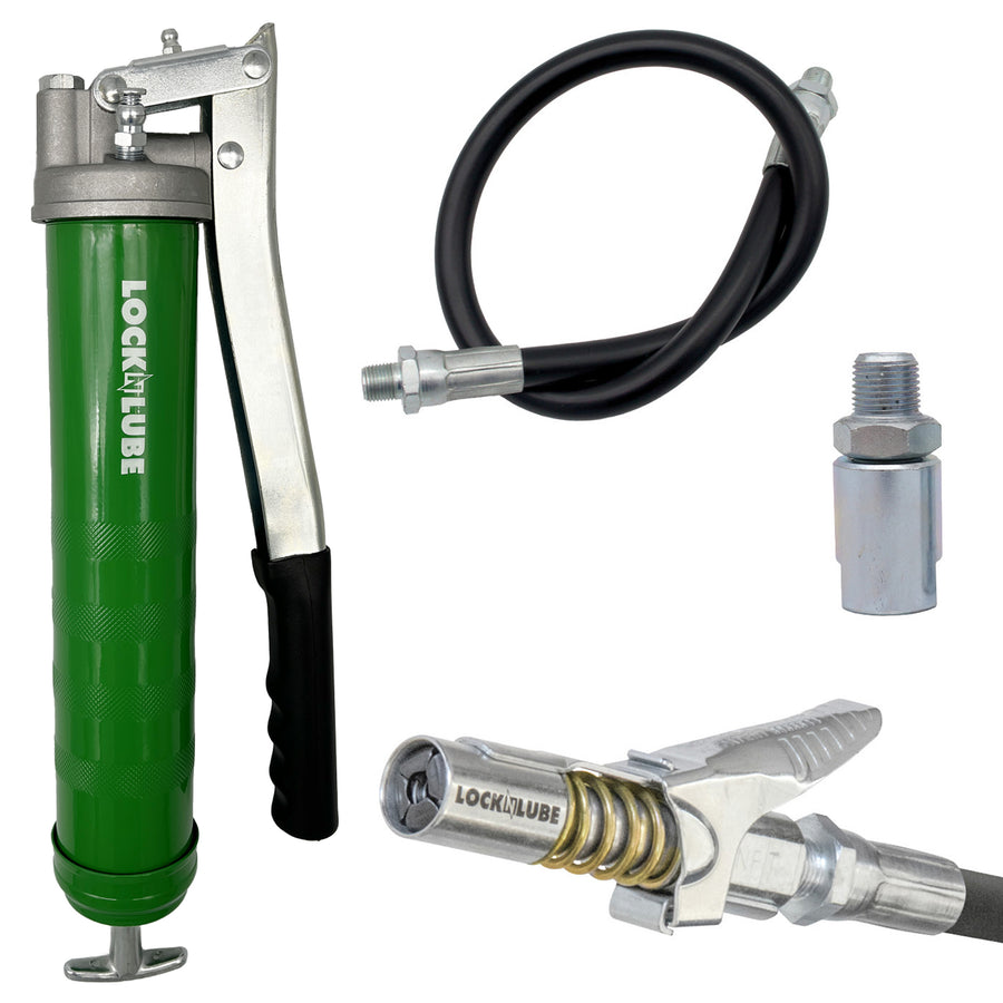 LockNLube Heavy-Duty Lever Grip Grease Gun