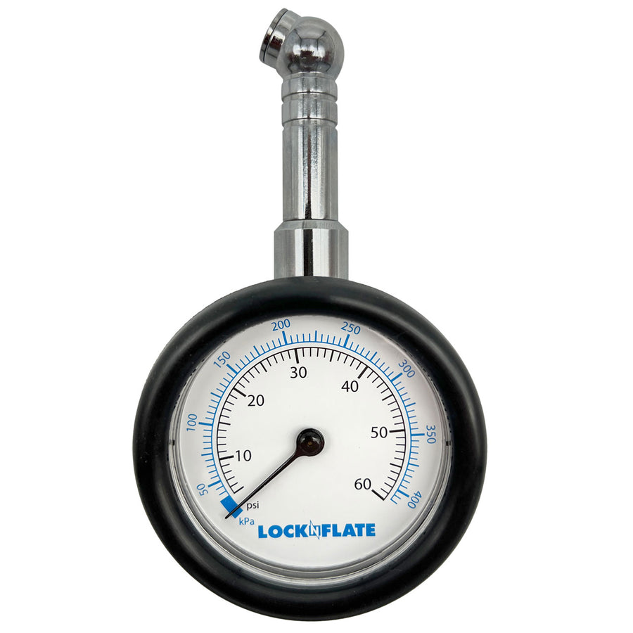 CruzTOOLS DTPG1 TirePro - Jauge De Pression De Pneus à Cadran Avec Flexible De 12 Pouces, Valve De Dégonflage
