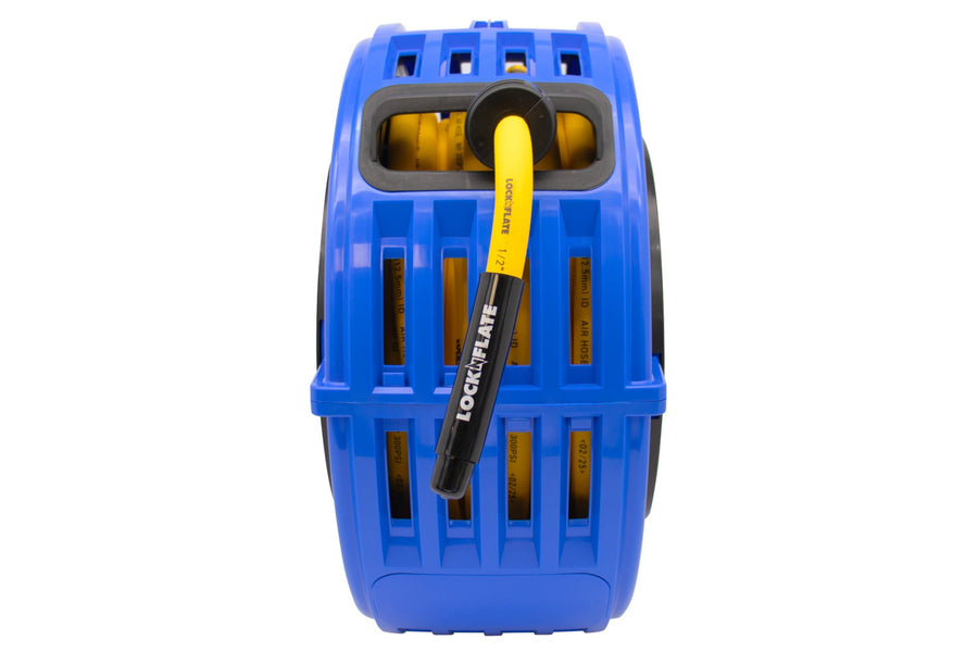 LockNFlate PRO Retractable Air Hose Reel - 75' x 3/8"