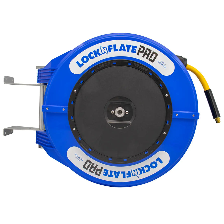 LockNFlate PRO Retractable Air Hose Reel - 75' x 1/2"