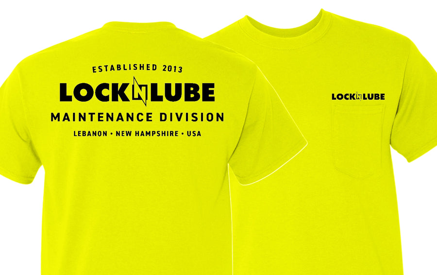 "LockNLube Maintenance Team" Pocket Tshirt
