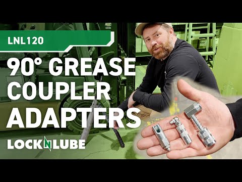 LockNLube Simple 90° Grease Coupler Adapter