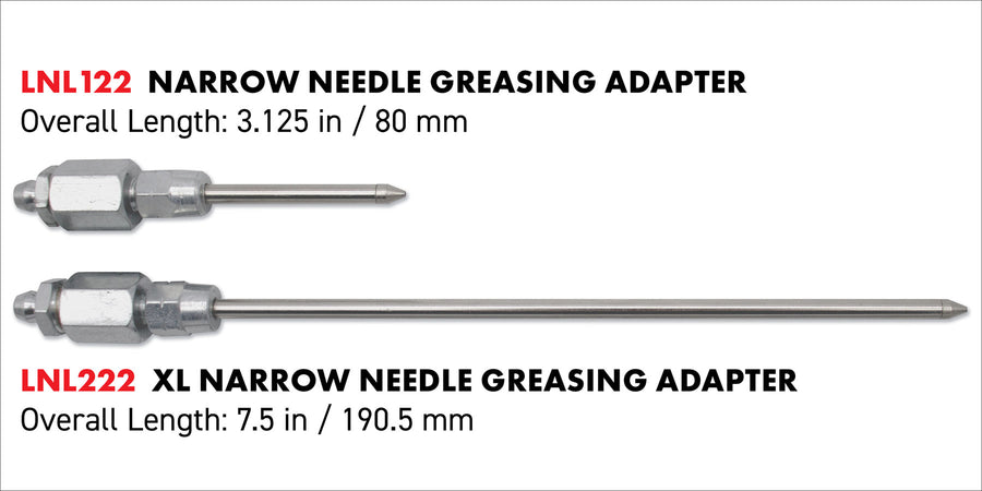 LockNLube Narrow Needle Greasing Adapters