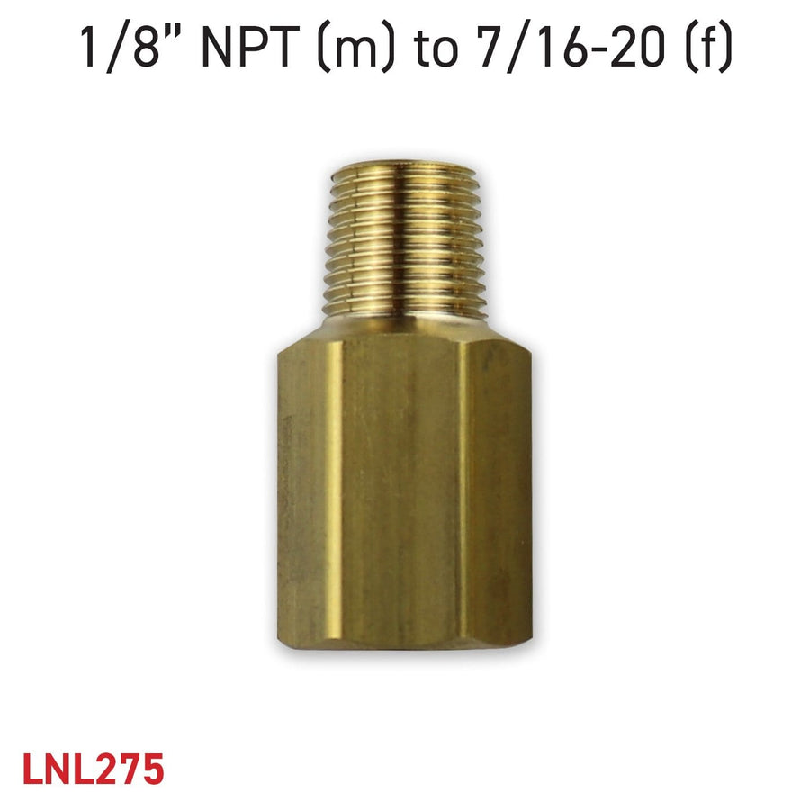 Adapter 1/8” NPT (m) to 7/16-20 (f)