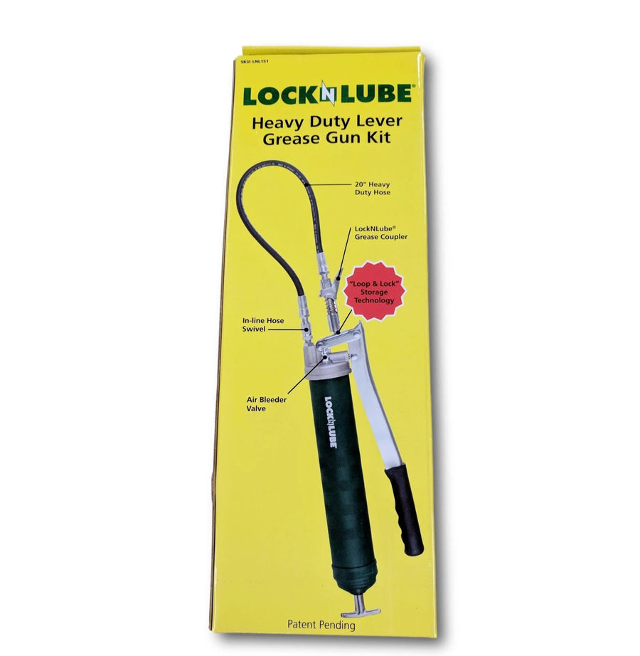 LockNLube Heavy-Duty Lever Grip Grease Gun