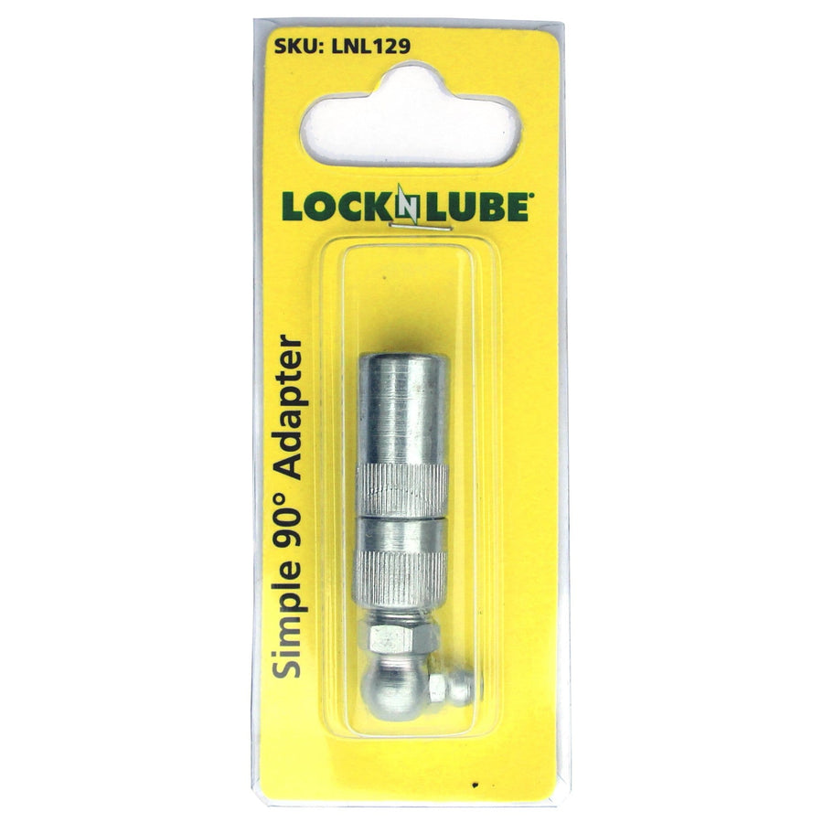 LockNLube Simple 90° Grease Coupler Adapter