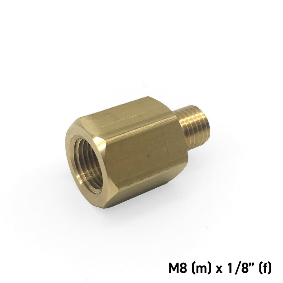 M8 (m) to 1/8 (f) Brass Adapter Straight