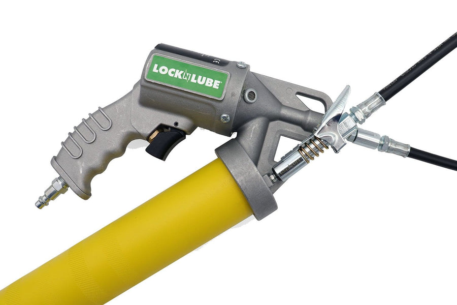 2-in-1 Pneumatic Grease Gun with Single Shot & Continuous Modes