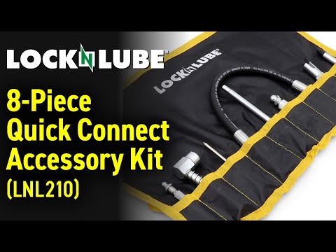 8-Piece Quick Connect Greasing Accessory Kit